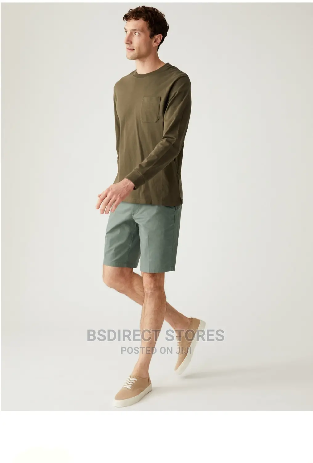 Marks And Spencer Green 36in Super Lightweight Stretch Chino