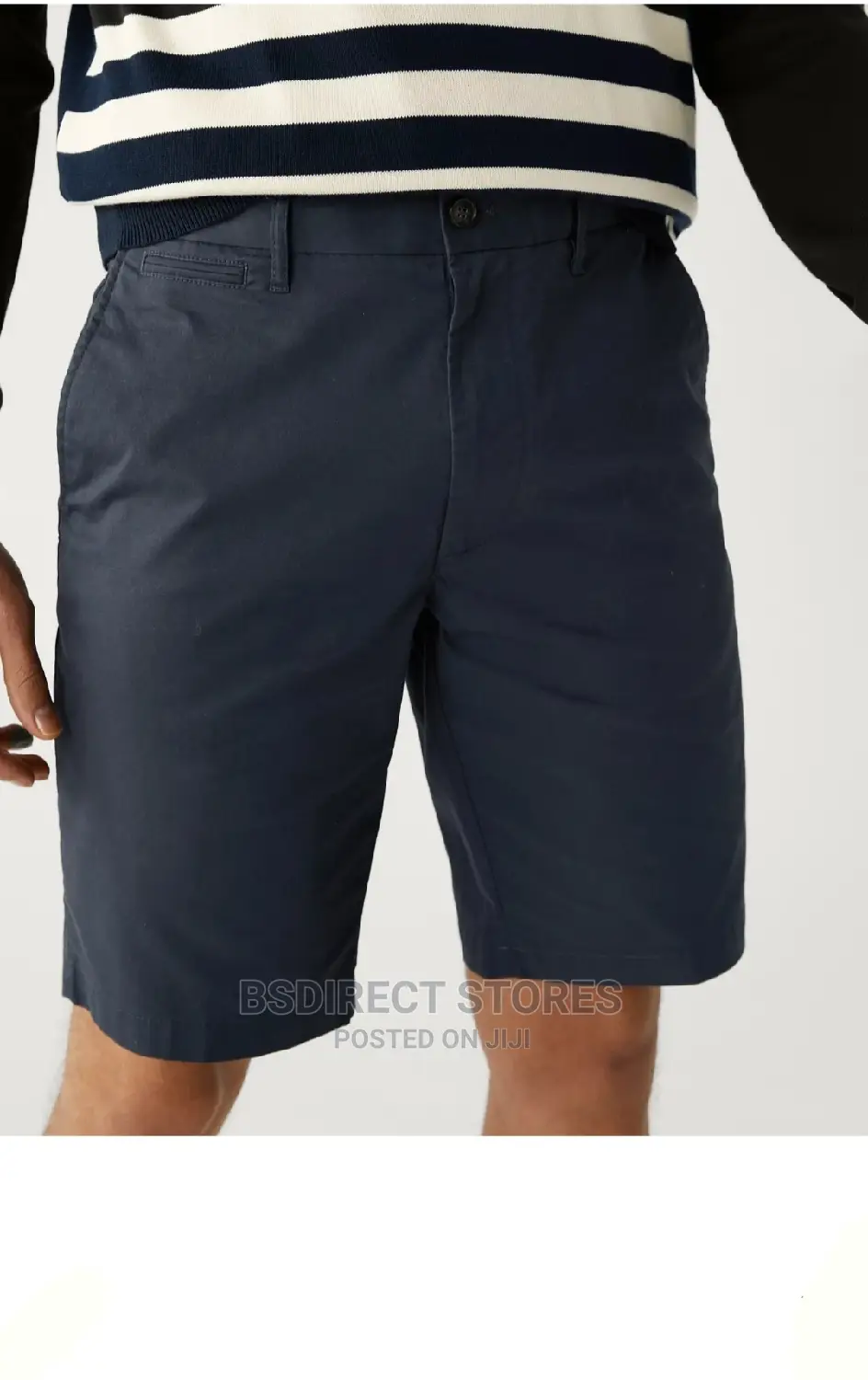 Marks and Spencer Navy Super Lightweight Stretch Chino 46in