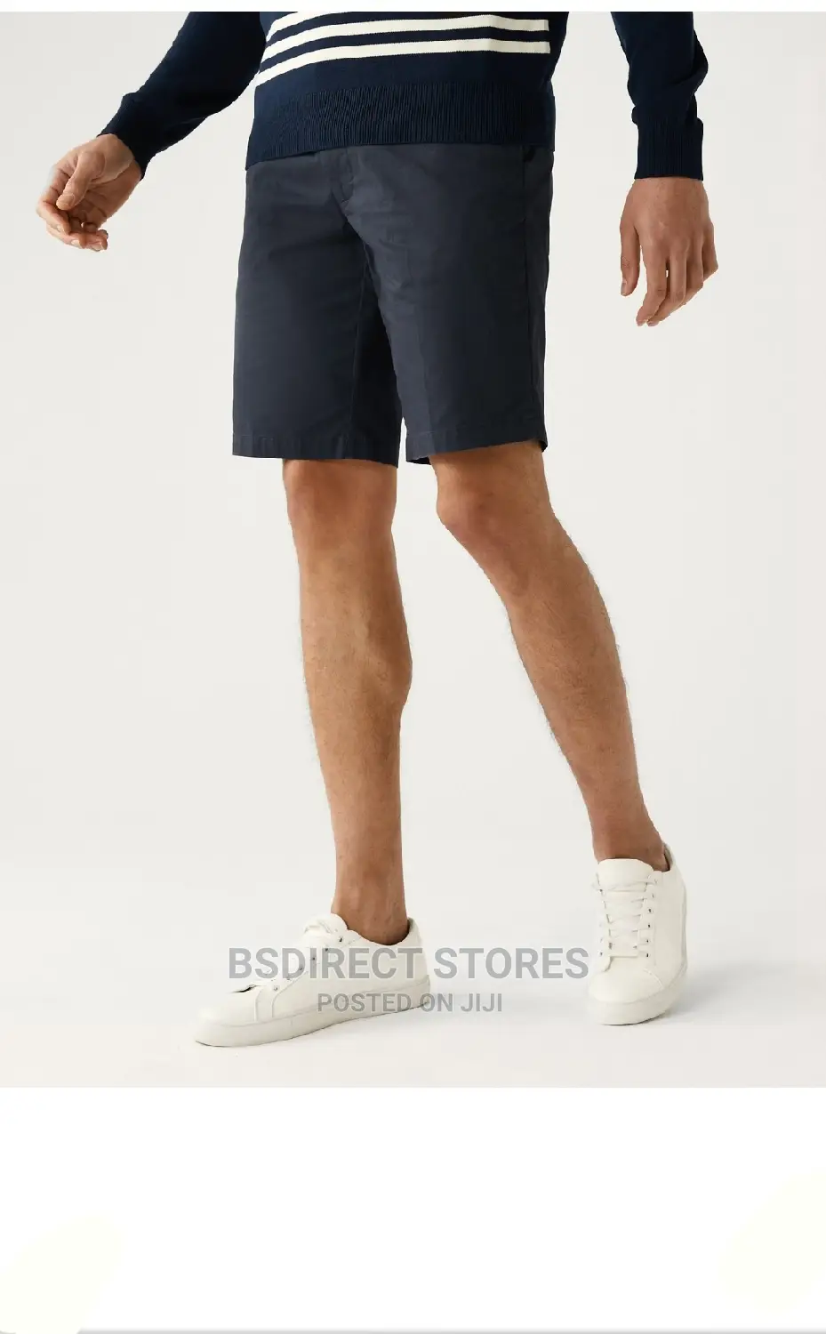 Marks and Spencer Navy Super Lightweight Stretch Chino 46in