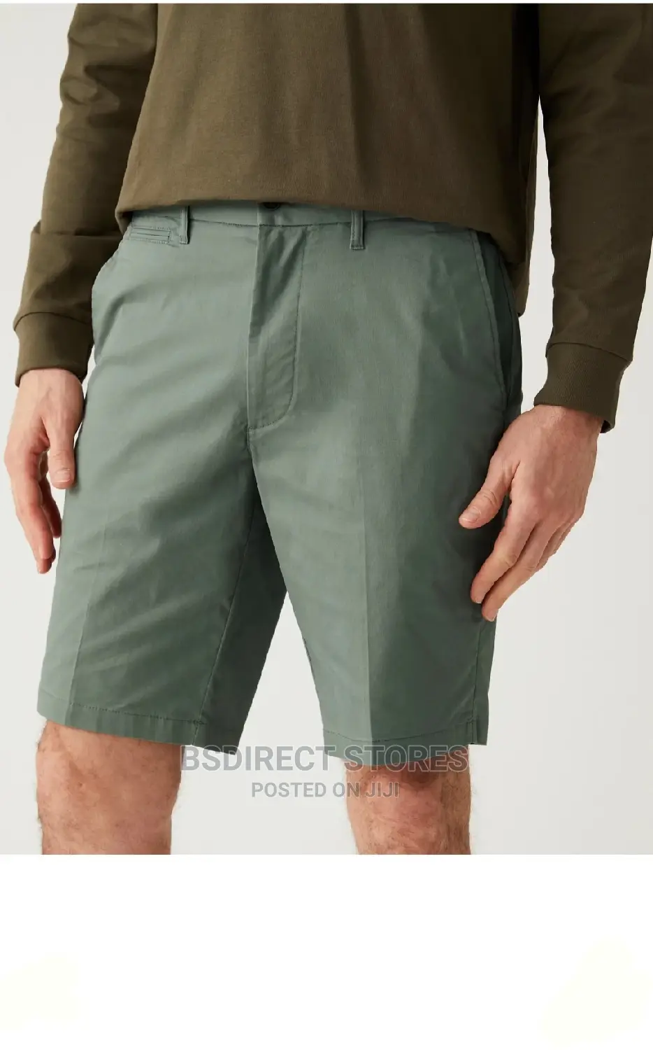 Marks And Spencer Green 36in Super Lightweight Stretch Chino