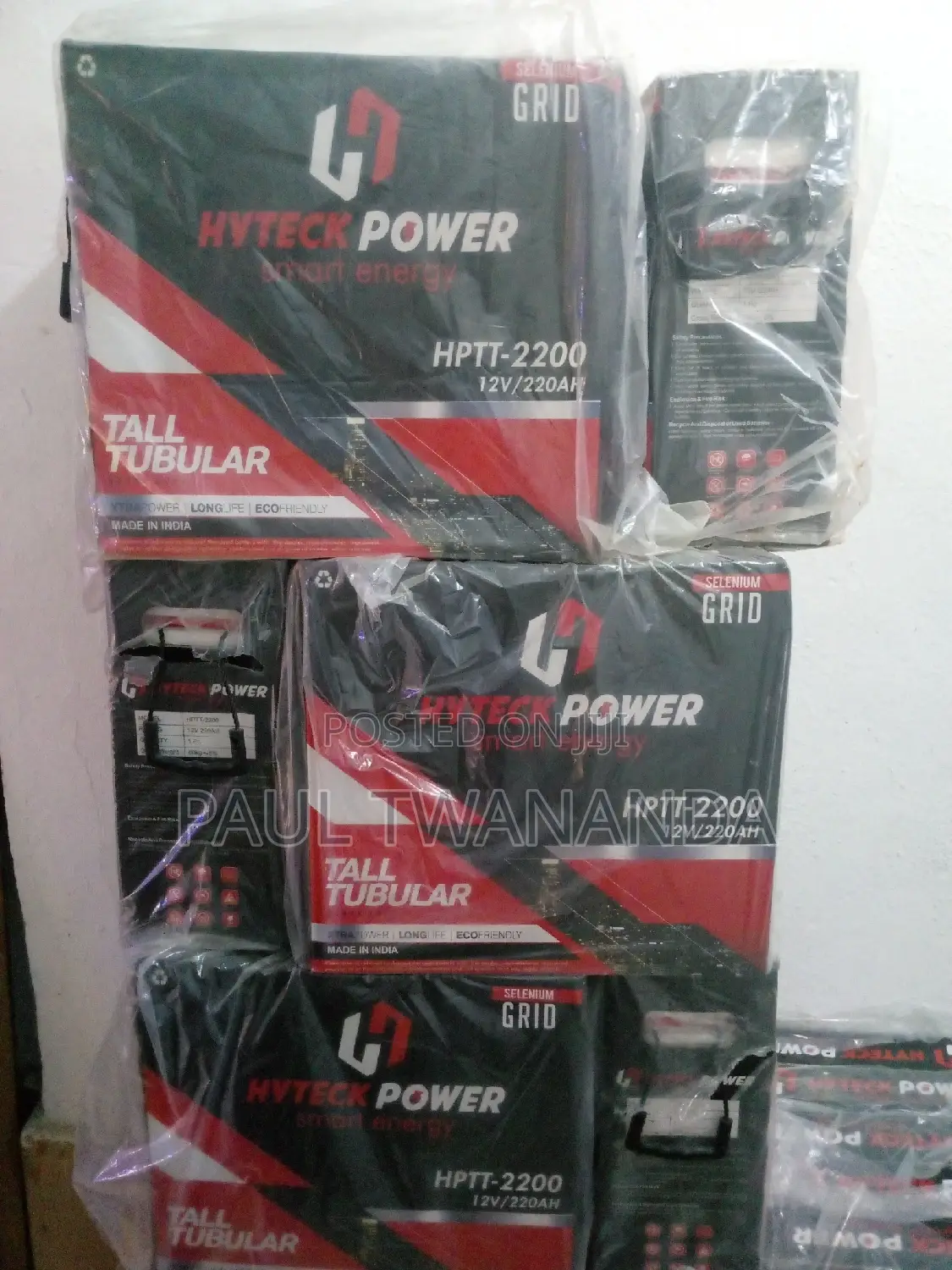 Hyteck Power 220ah Tubular Battery
