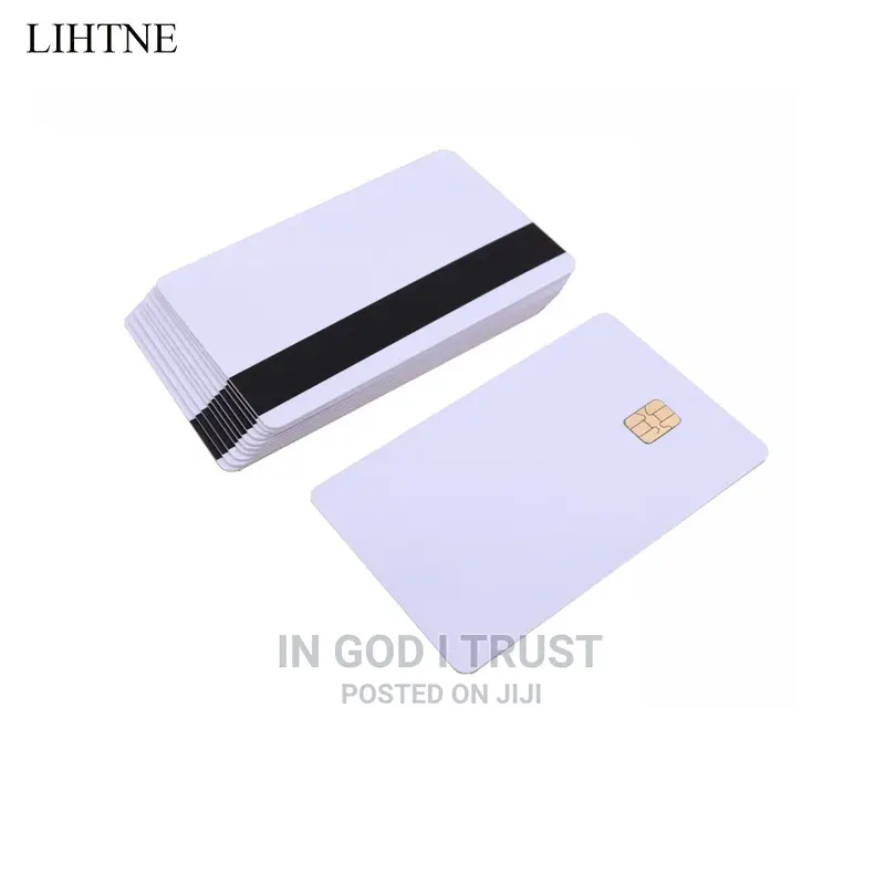 50PCS Contact IC Card With SLE 4442 Chip With Hico Magnetic