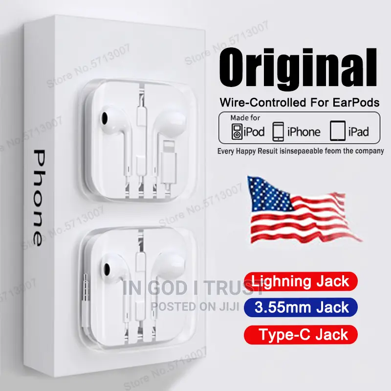For Apple Earpods Original Wired Earphones for iPhone