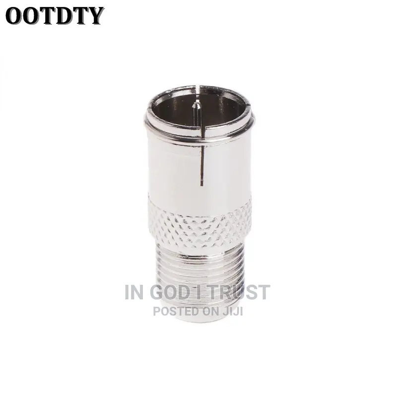 1 PCS Quick Fit F Connector Male Plug to Female Adapter