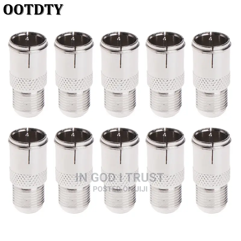 1 PCS Quick Fit F Connector Male Plug to Female Adapter