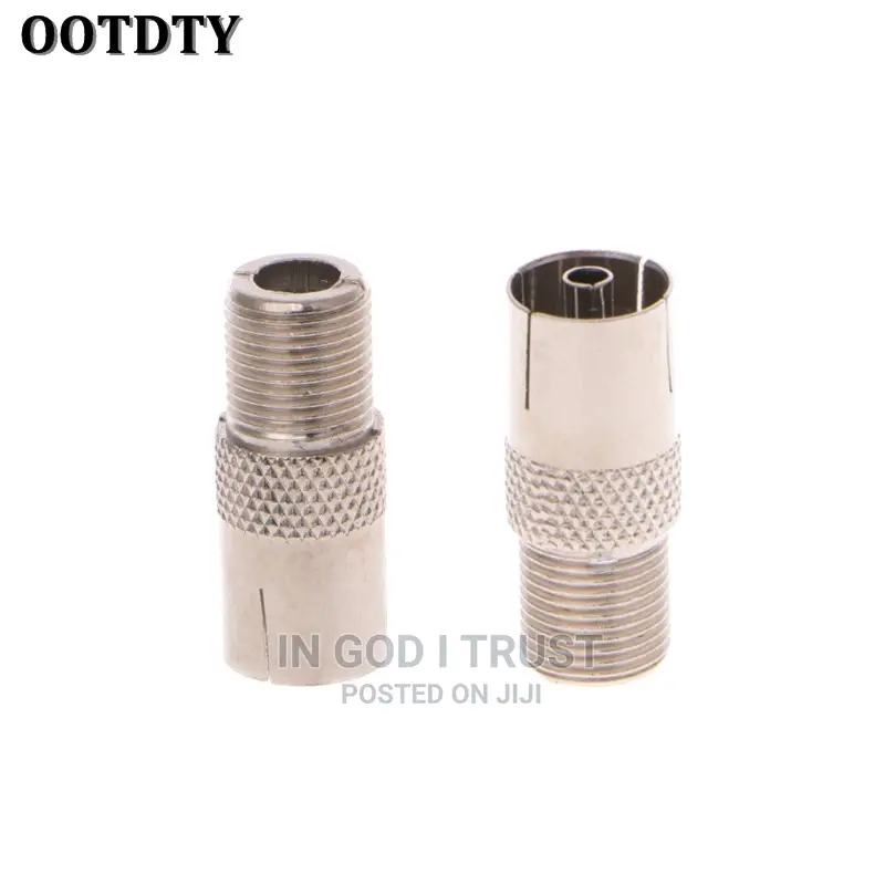 1pcs F Female Plug to PAL Female Jack Straight RF Coaxial