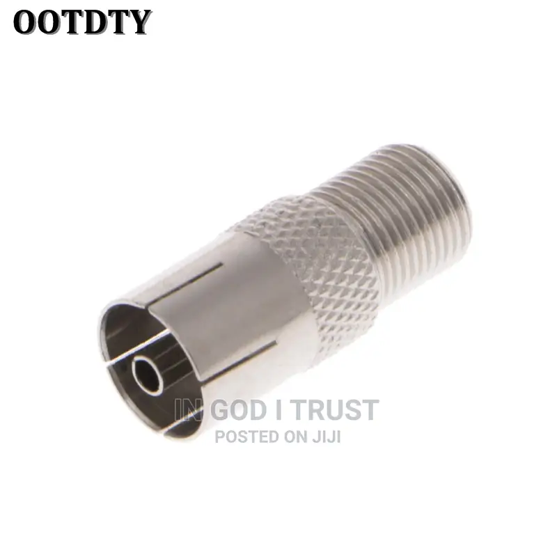 1pcs F Female Plug to PAL Female Jack Straight RF Coaxial
