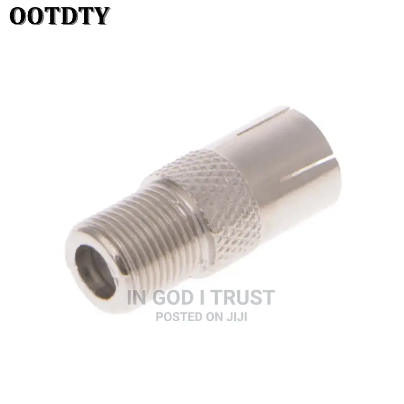 1pcs F Female Plug to PAL Female Jack Straight RF Coaxial