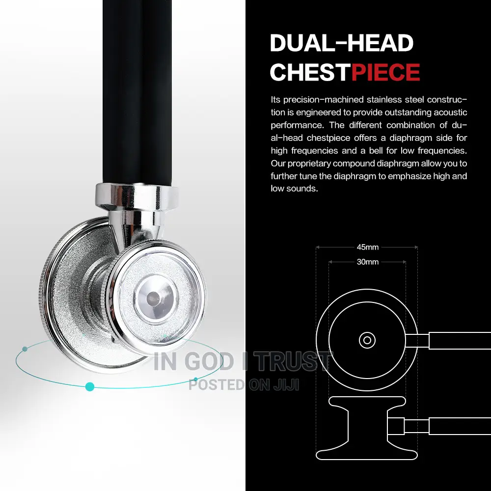 Sinocare Portable Dual Head Stethoscope