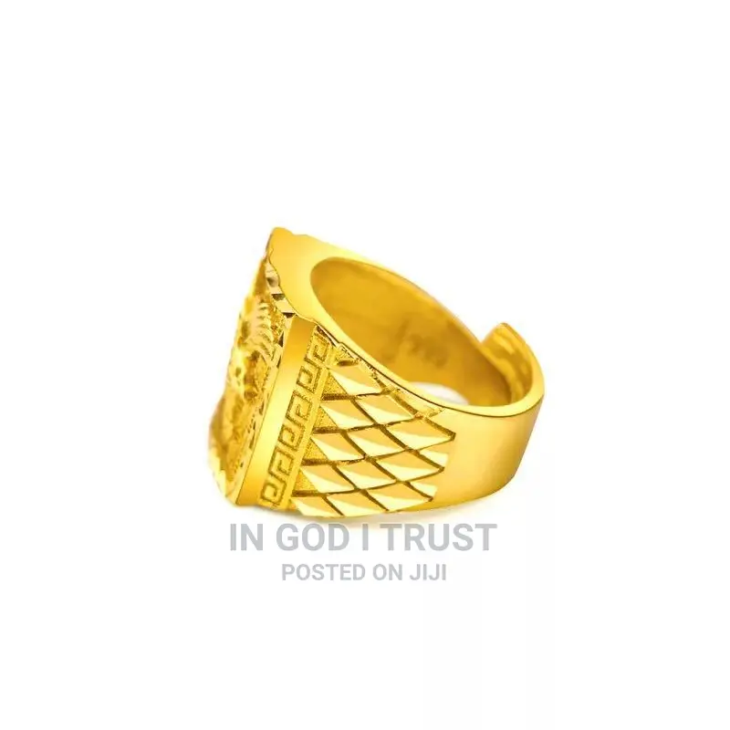 Punk Rock Eagle Men 'S Ring Luxury Gold Color Resizeable