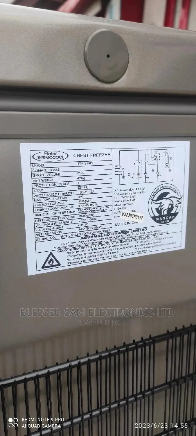 Haier Thermocool 219L Inverter Deep Freezer50%Energy Saving