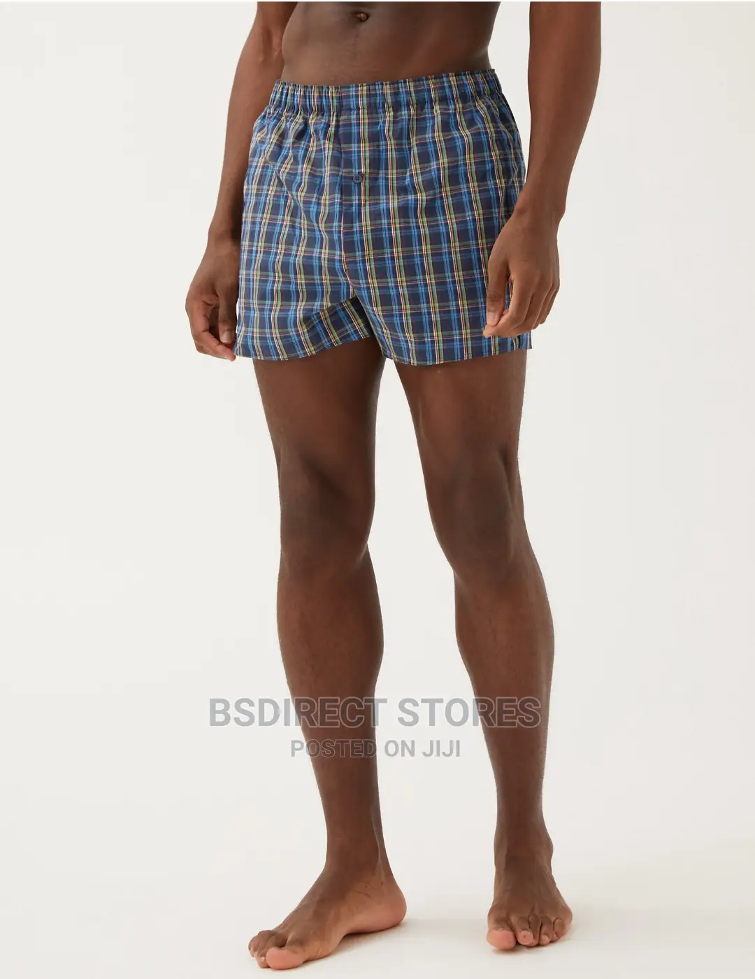 Marks And Spencer Multi 3PK Pure Cotton Checked Woven Boxers