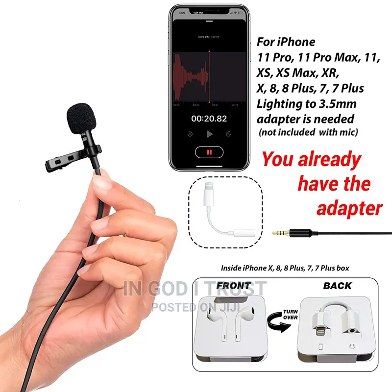 3.5mm Mini Lavalier Microphone