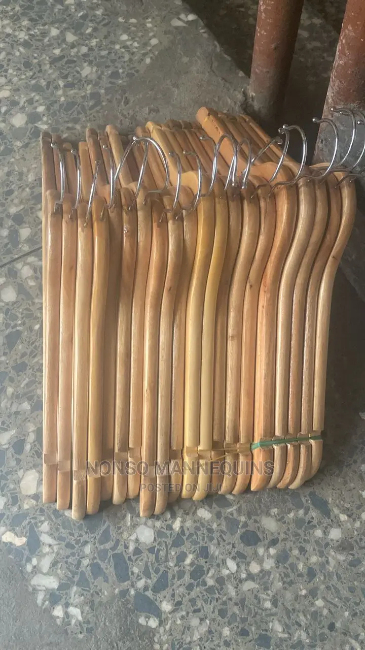 Wood Hangers for Clothes Displays