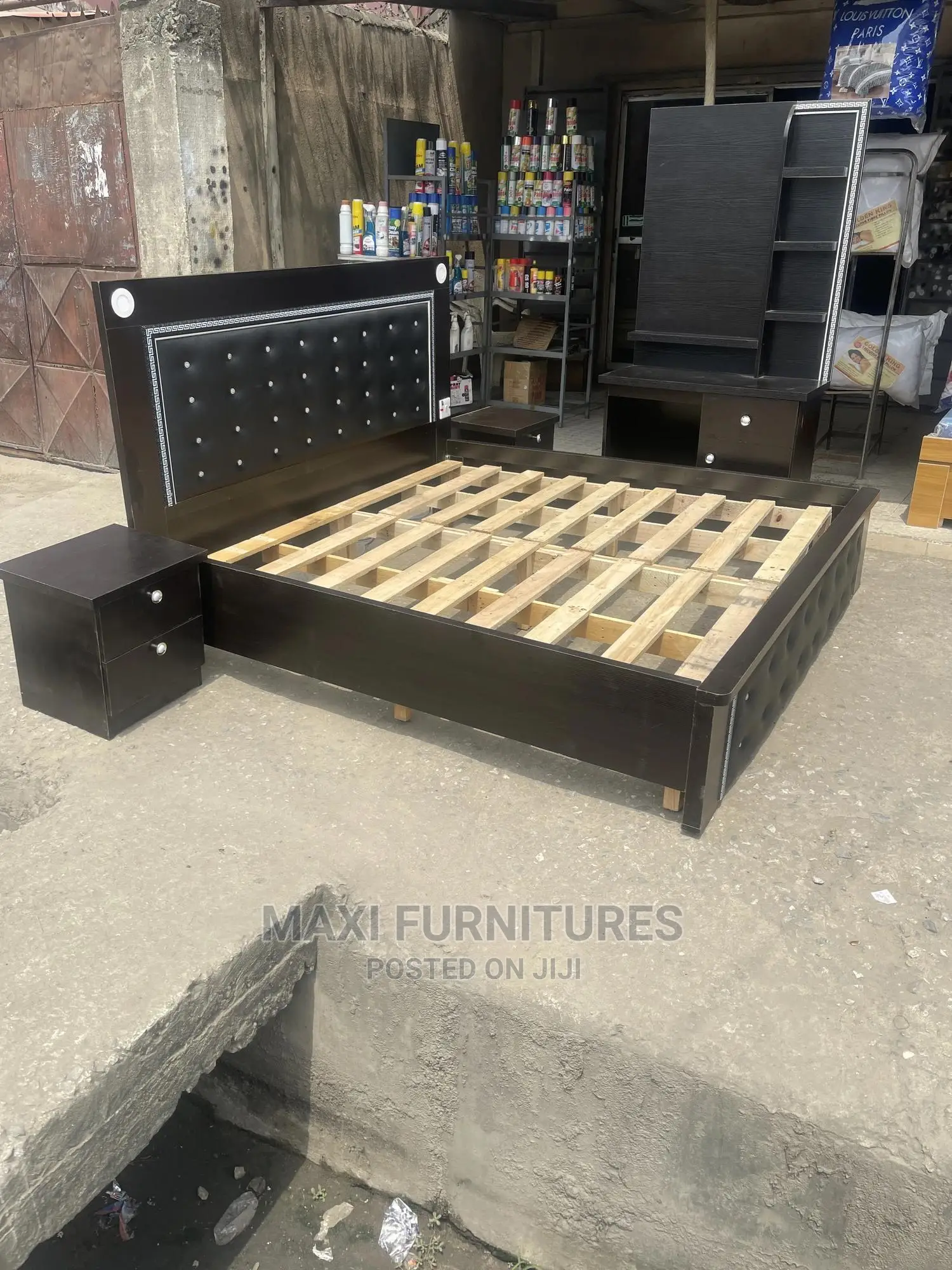 Quality Wooden Padded Bed Frame