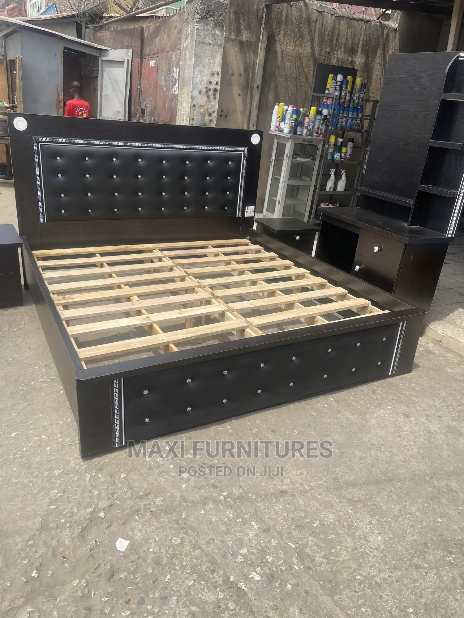 Quality Wooden Padded Bed Frame
