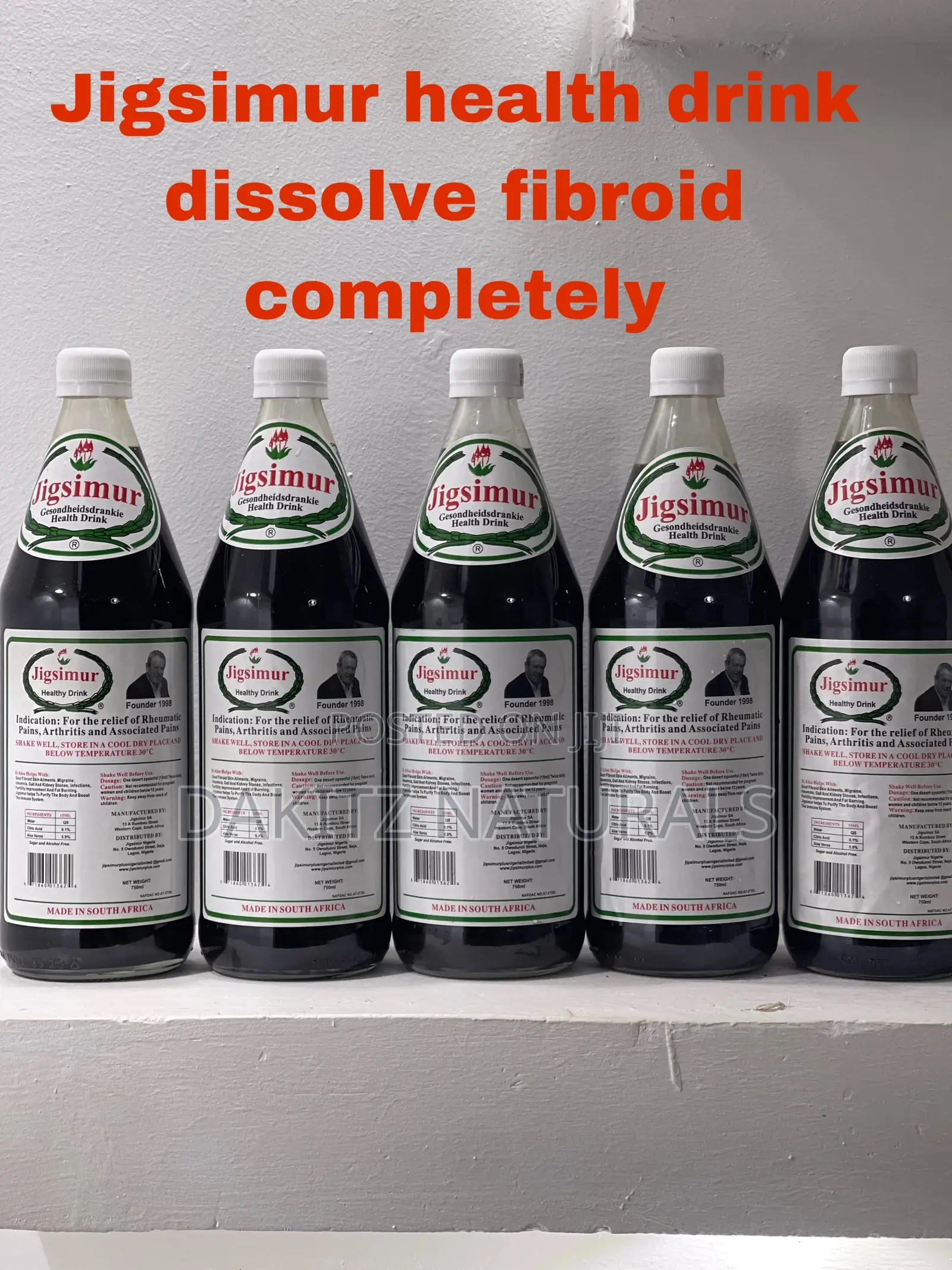 Jigsimur Dissolve Fibroid Completely With 5bottles
