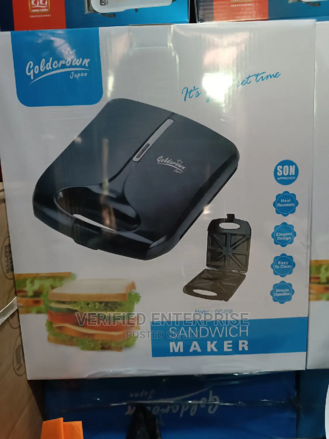 Sandwich Maker and Toaster - 4 Slice