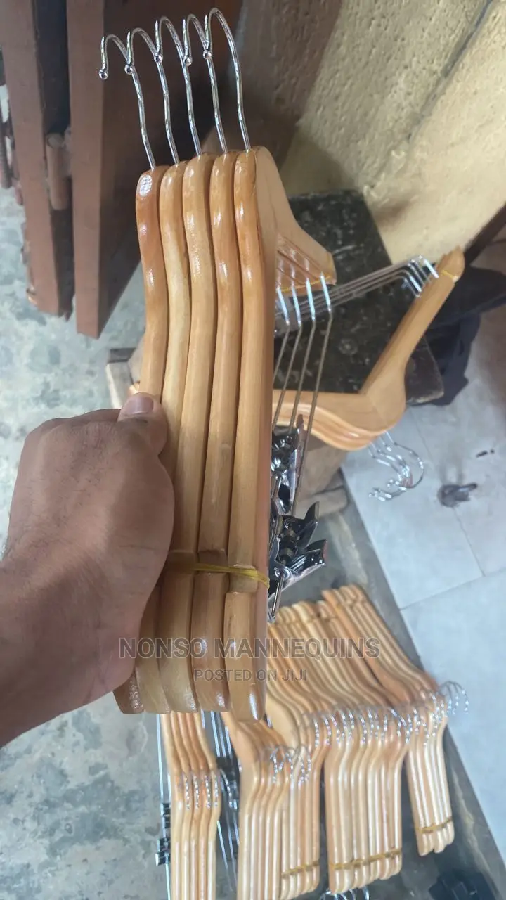 Packs of Wooden Clip Hangers