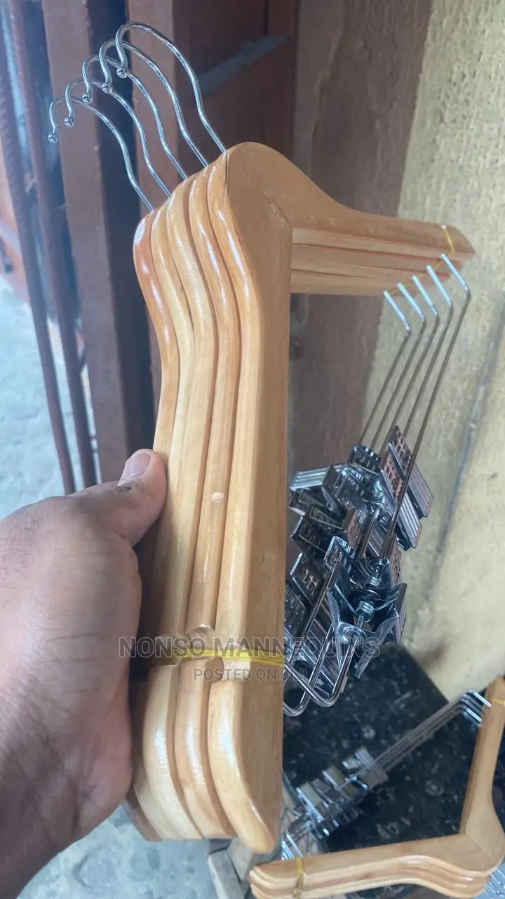 Packs of Wooden Clip Hangers
