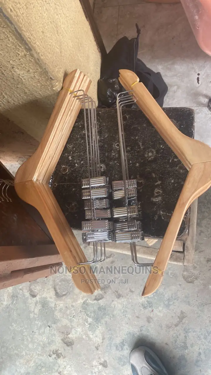 Packs of Wooden Clip Hangers