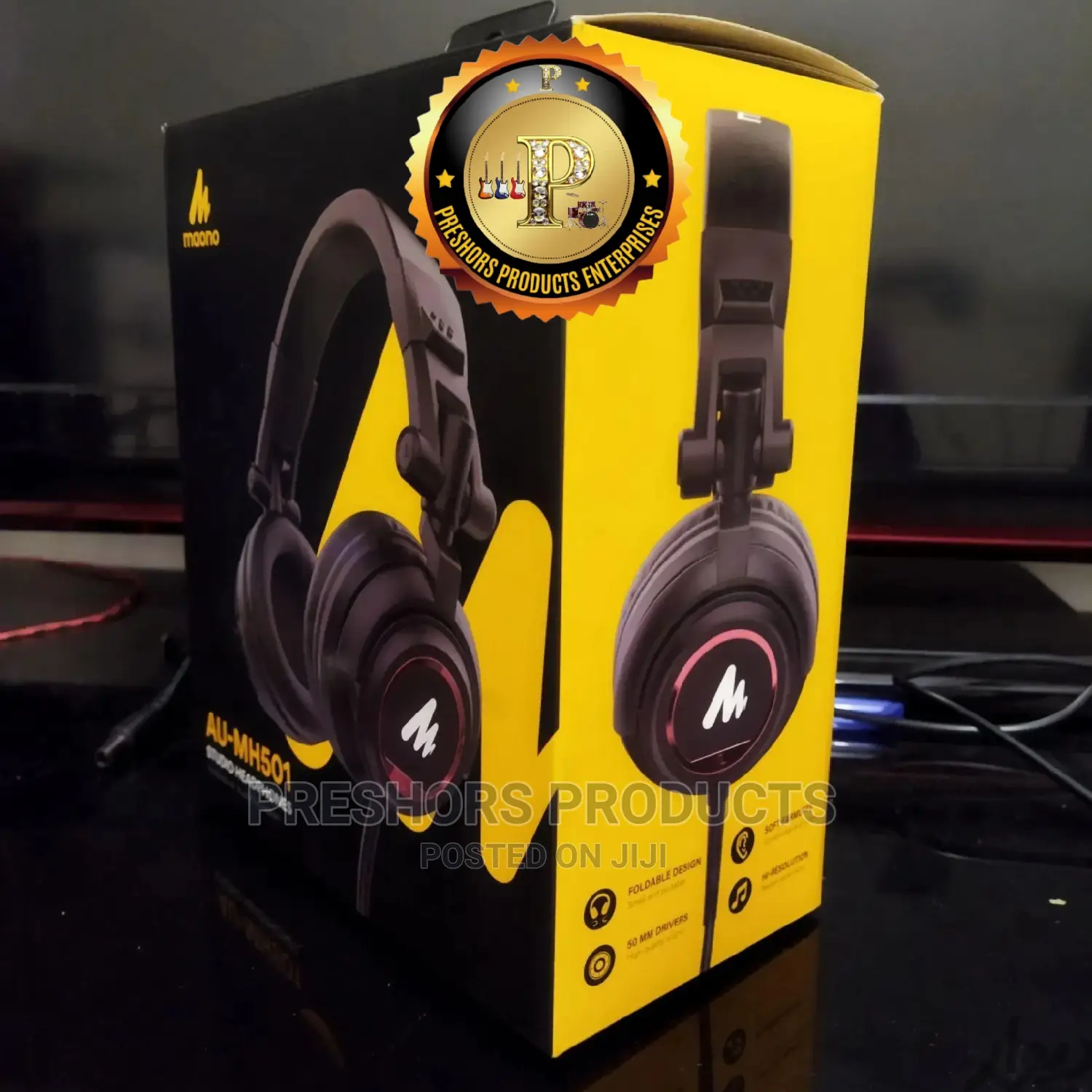 Au-Mh501 Professional DJ Studio Wire Headohone