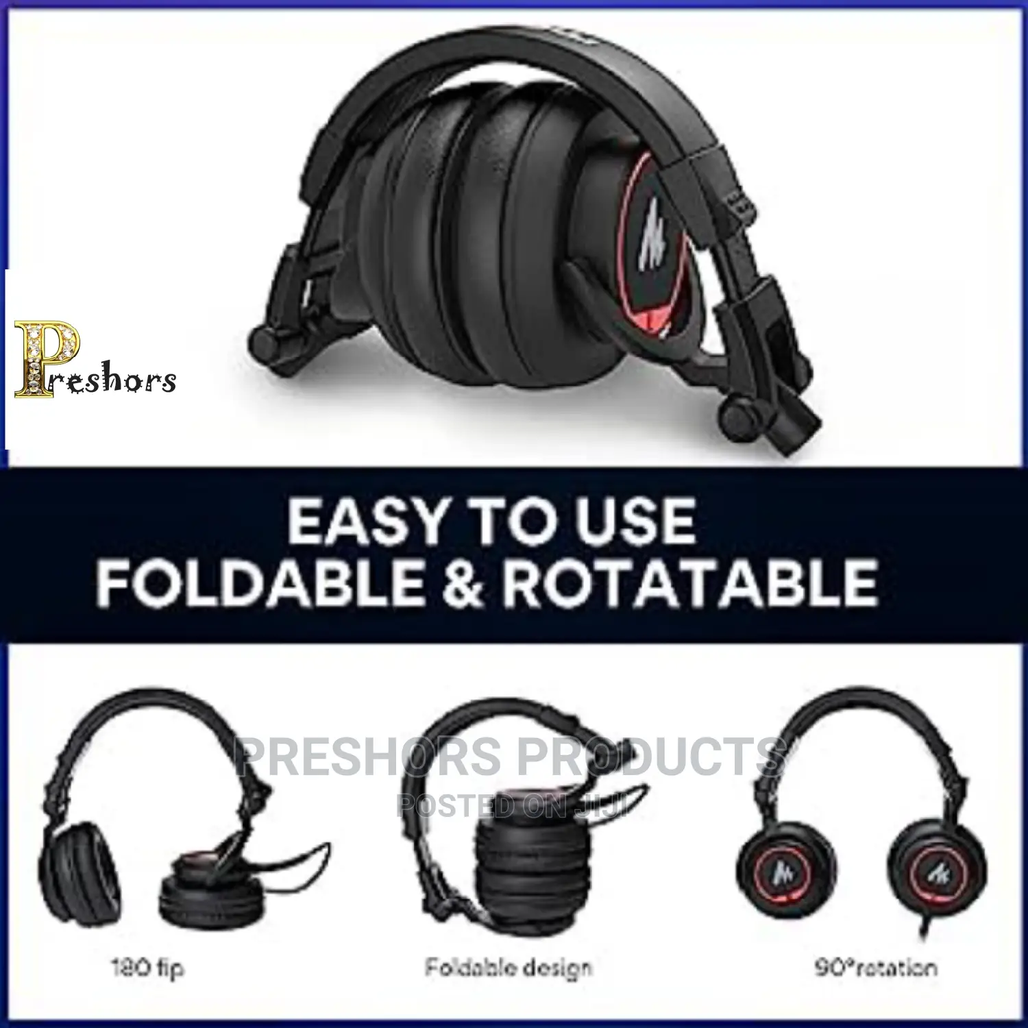 Au-Mh501 Professional DJ Studio Wire Headohone