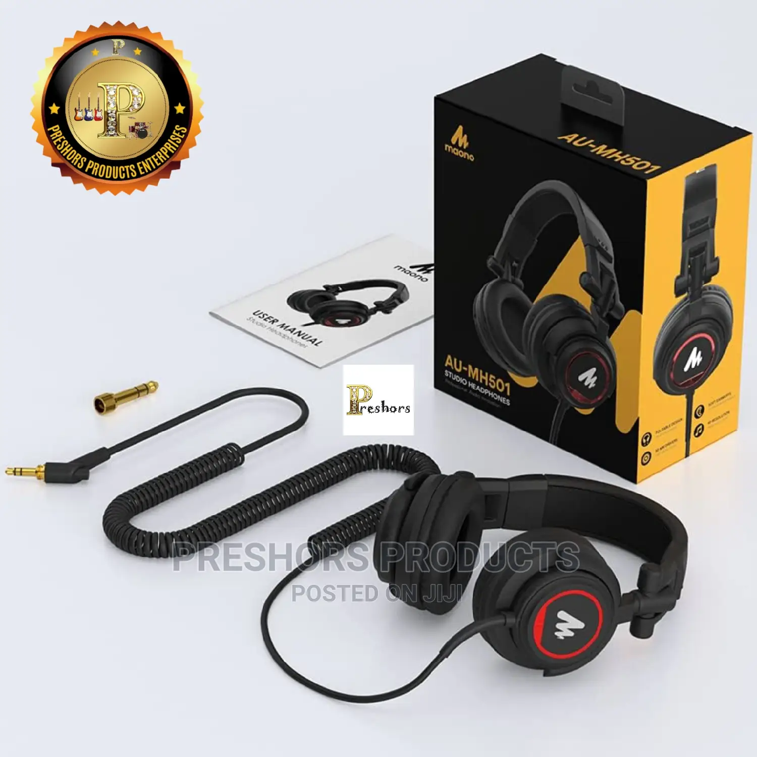Au-Mh501 Professional DJ Studio Wire Headohone