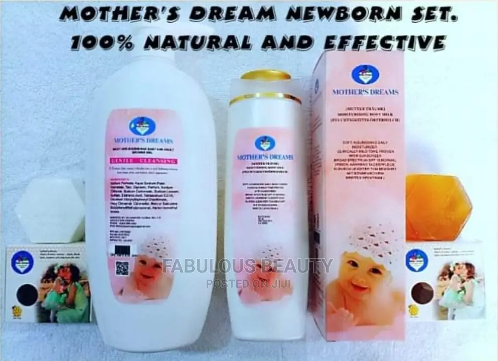 Mother's Dream Lotion, Oil, Bar Soap and Shower Gel.