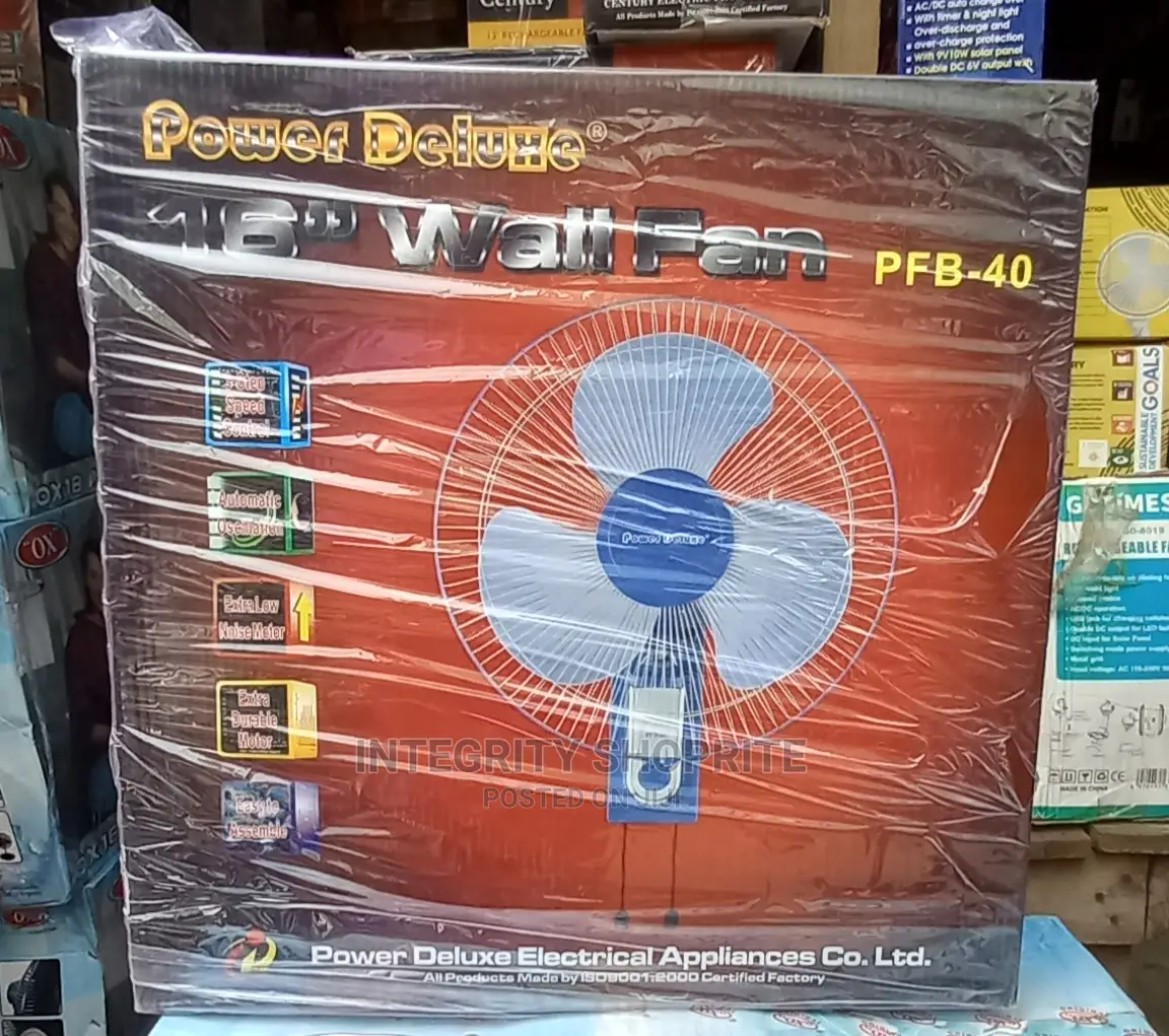 Power Deluxe 16" Wall Fan