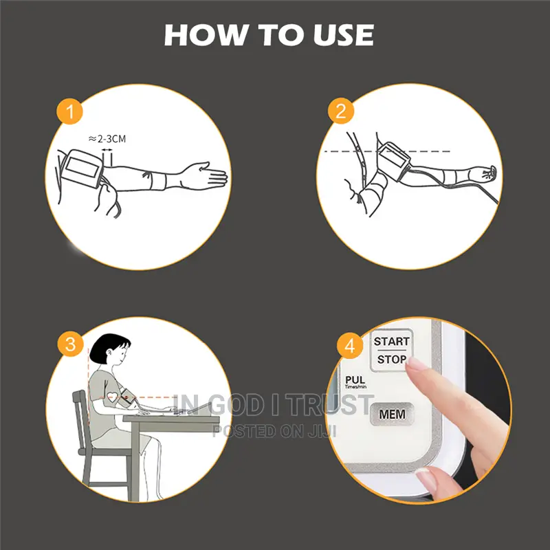 Upper Arm Electronic Blood Pressure Monitor