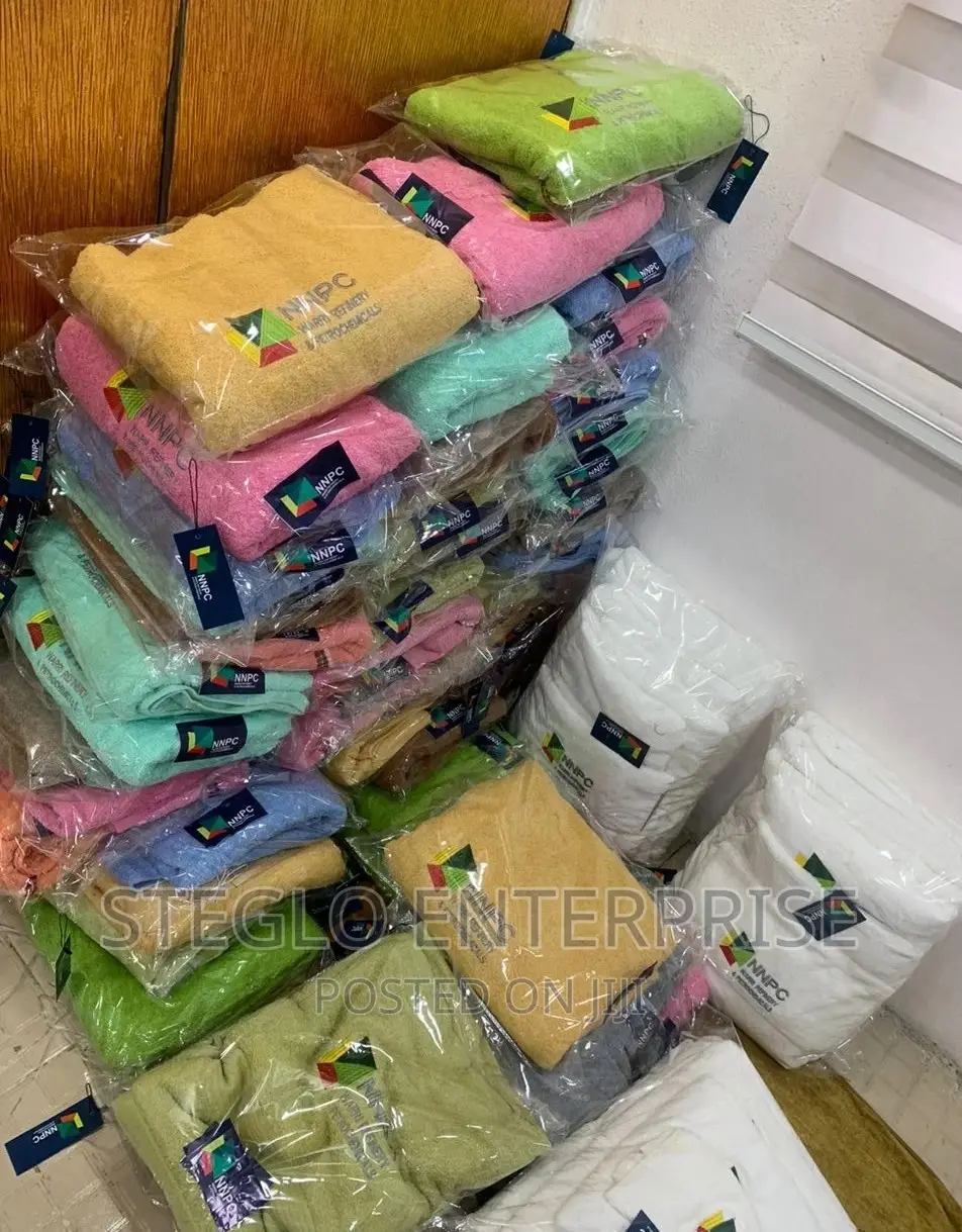 Branded 100% Large Cotton Towels