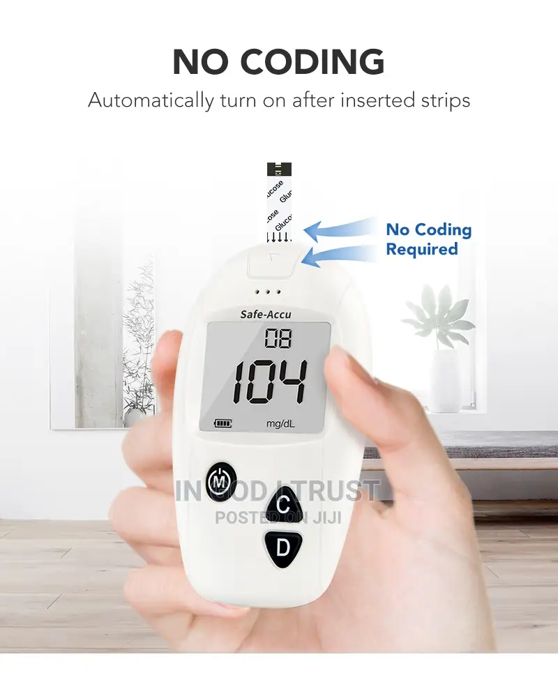 Sinocare Safe-Accu Blood Glucose Meter Glucometer Kit