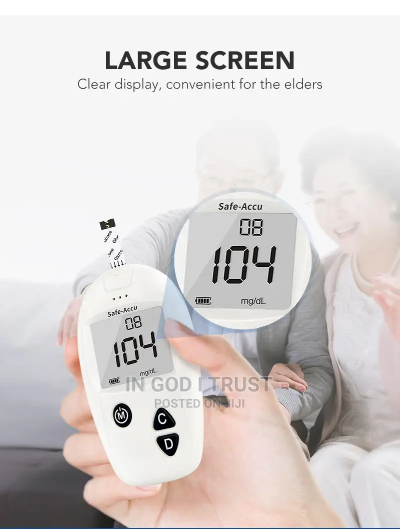 Sinocare Safe-Accu Blood Glucose Meter Glucometer Kit