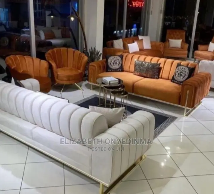 Quality Executive 7 Seater Fabric Made Sofa Chairs