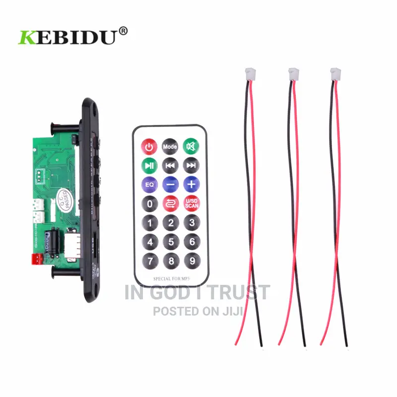 MP3 Player Decoder Board 5V 12V Bluetooth5.0 80W Amplifier