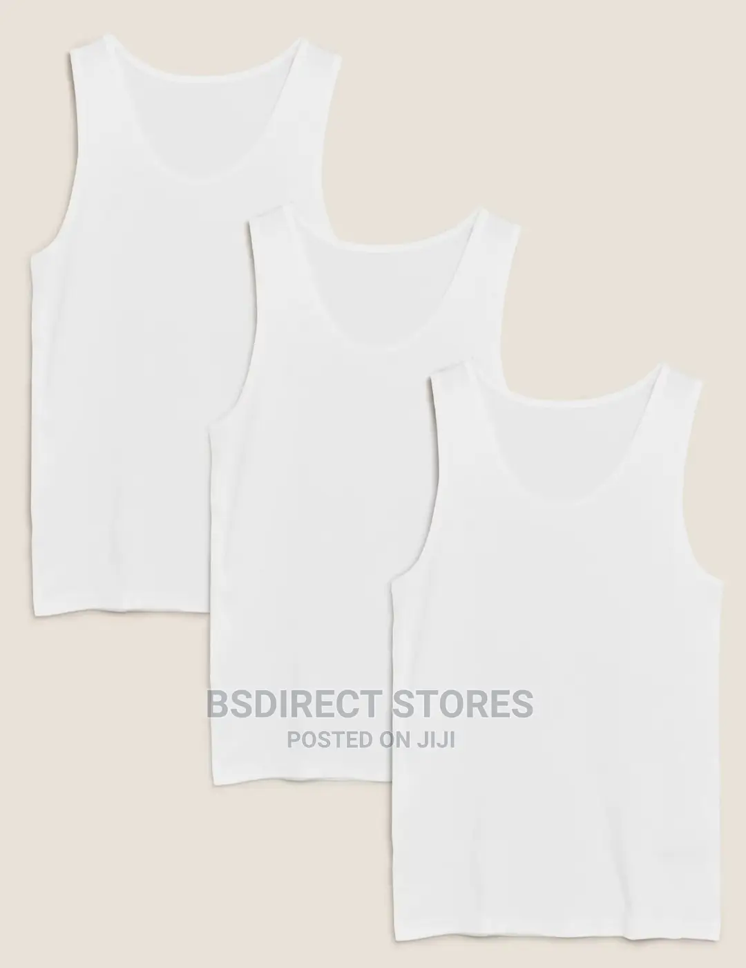 Marks and Spencer 3pk 100% Pure Cotton Sleeveless Men Vests.