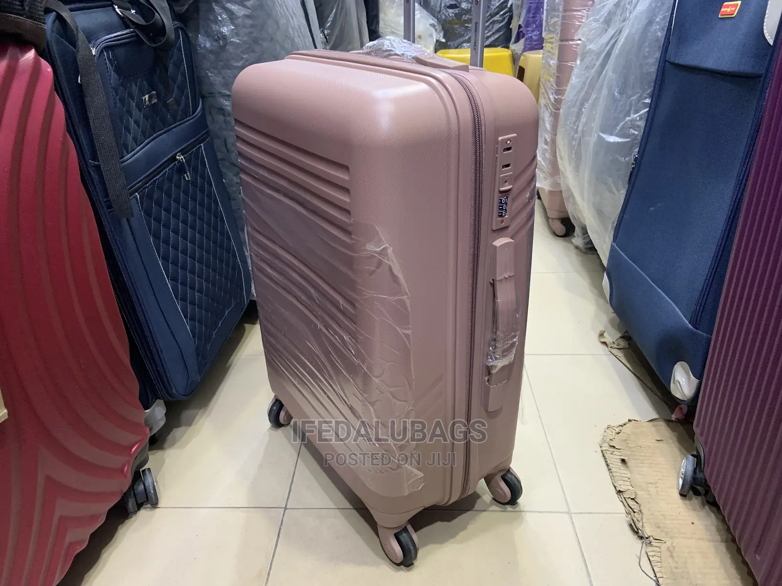 Medium Size Quality Unbreakable Rubber Plastic Luggage