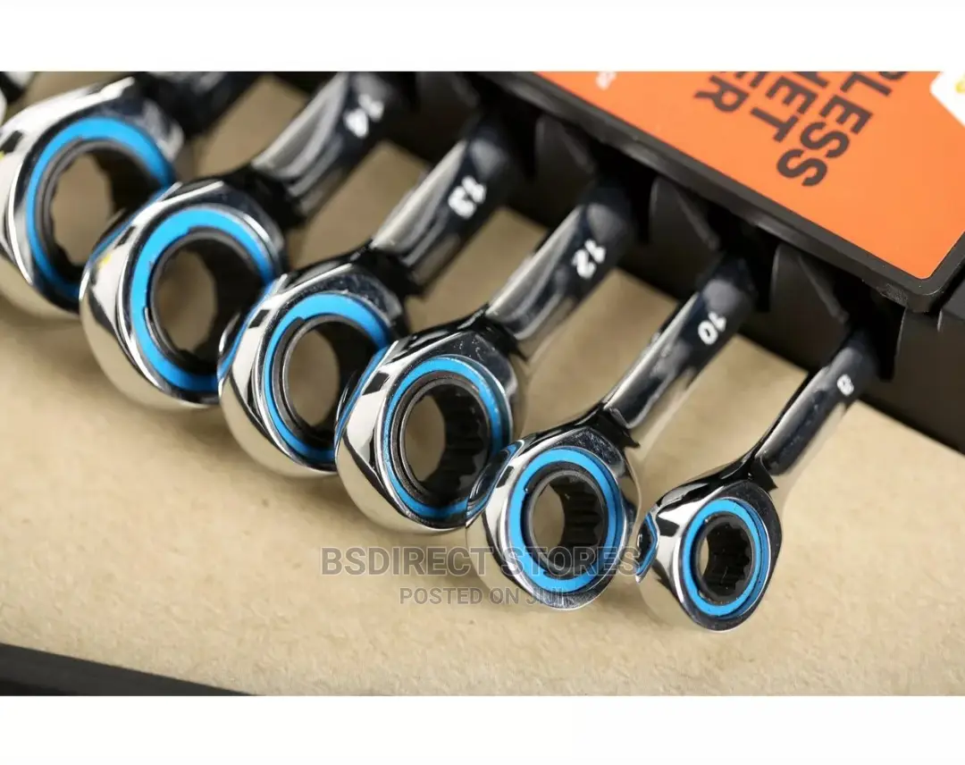 Halfords 7 Piece Gearless Ratchet Spanner Set