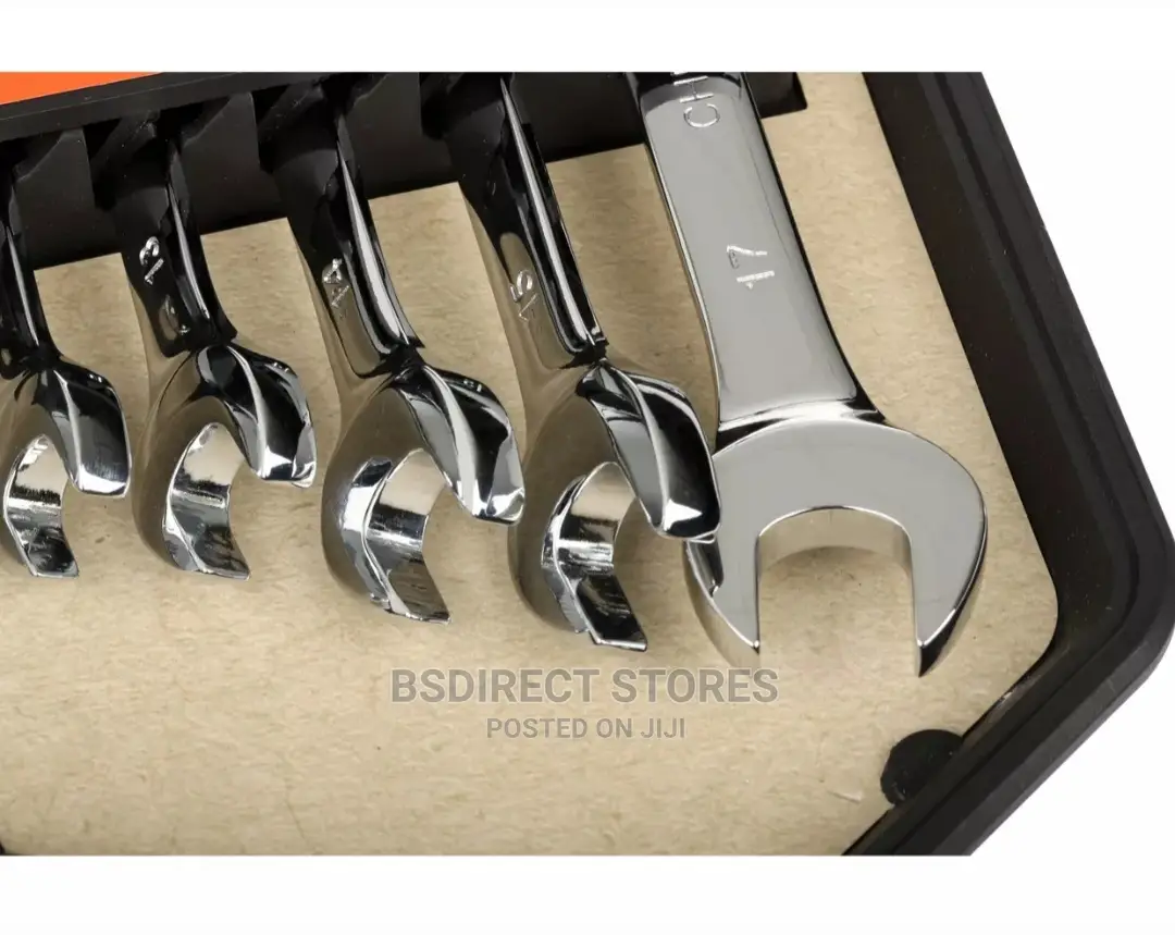 Halfords 7 Piece Gearless Ratchet Spanner Set