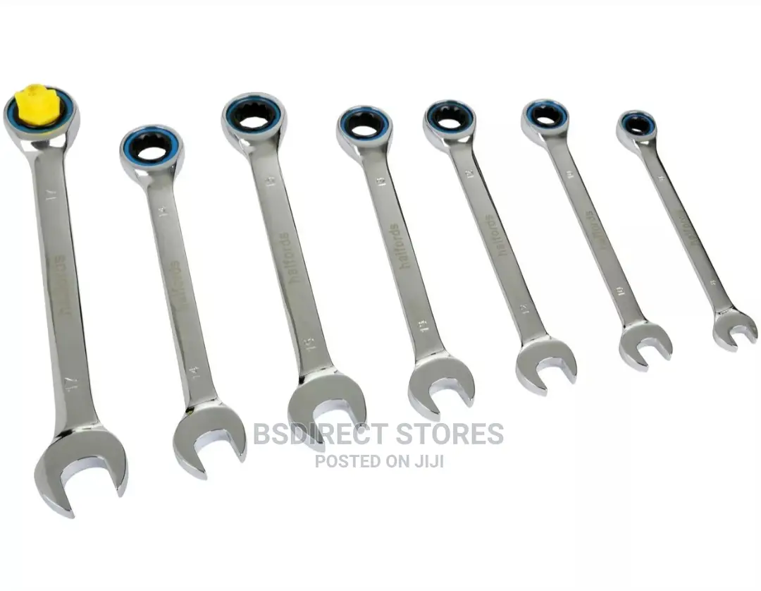 Halfords 7 Piece Gearless Ratchet Spanner Set