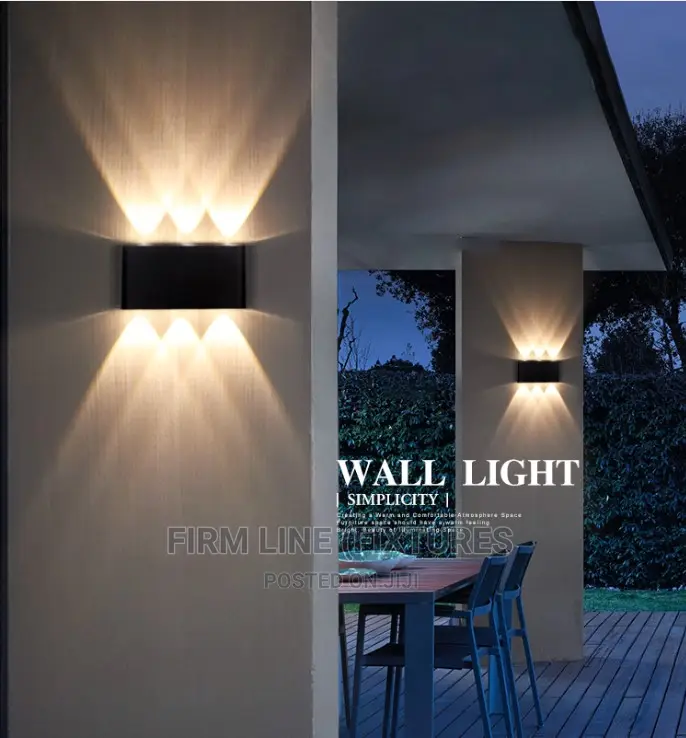 6W 3LED Up/Down Slim Outdoor Waterproof Wall Light