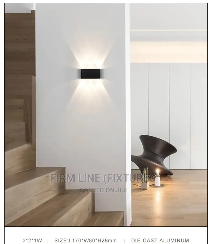 Curved (6w/3led Up/Down) Outdoor Waterproof Wall Light