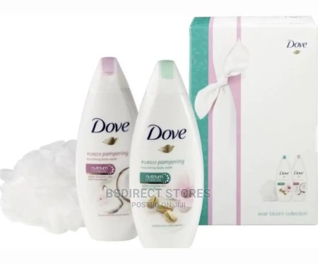 Dove Ever Blossom Radiant Duo Gift Set + Luxury Shower Puff