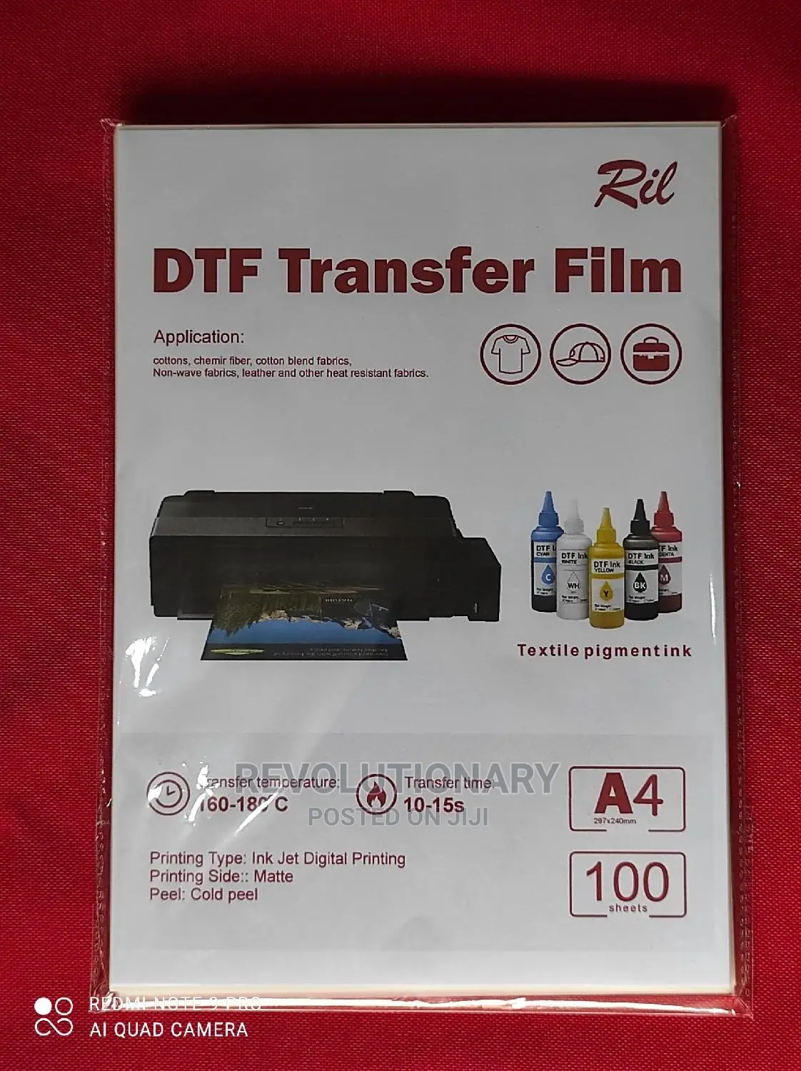 DTF Film, A4 100 Sheets