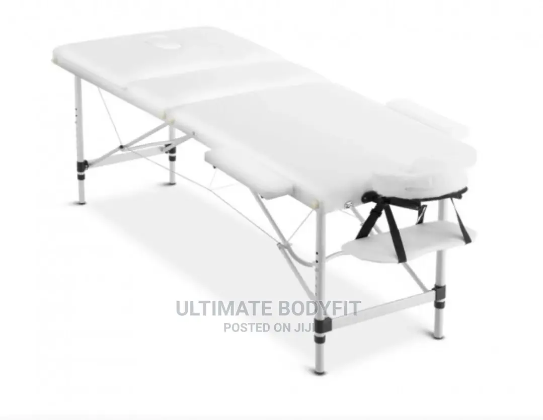 Brand New 3fold White Iron Leg Massage Bed