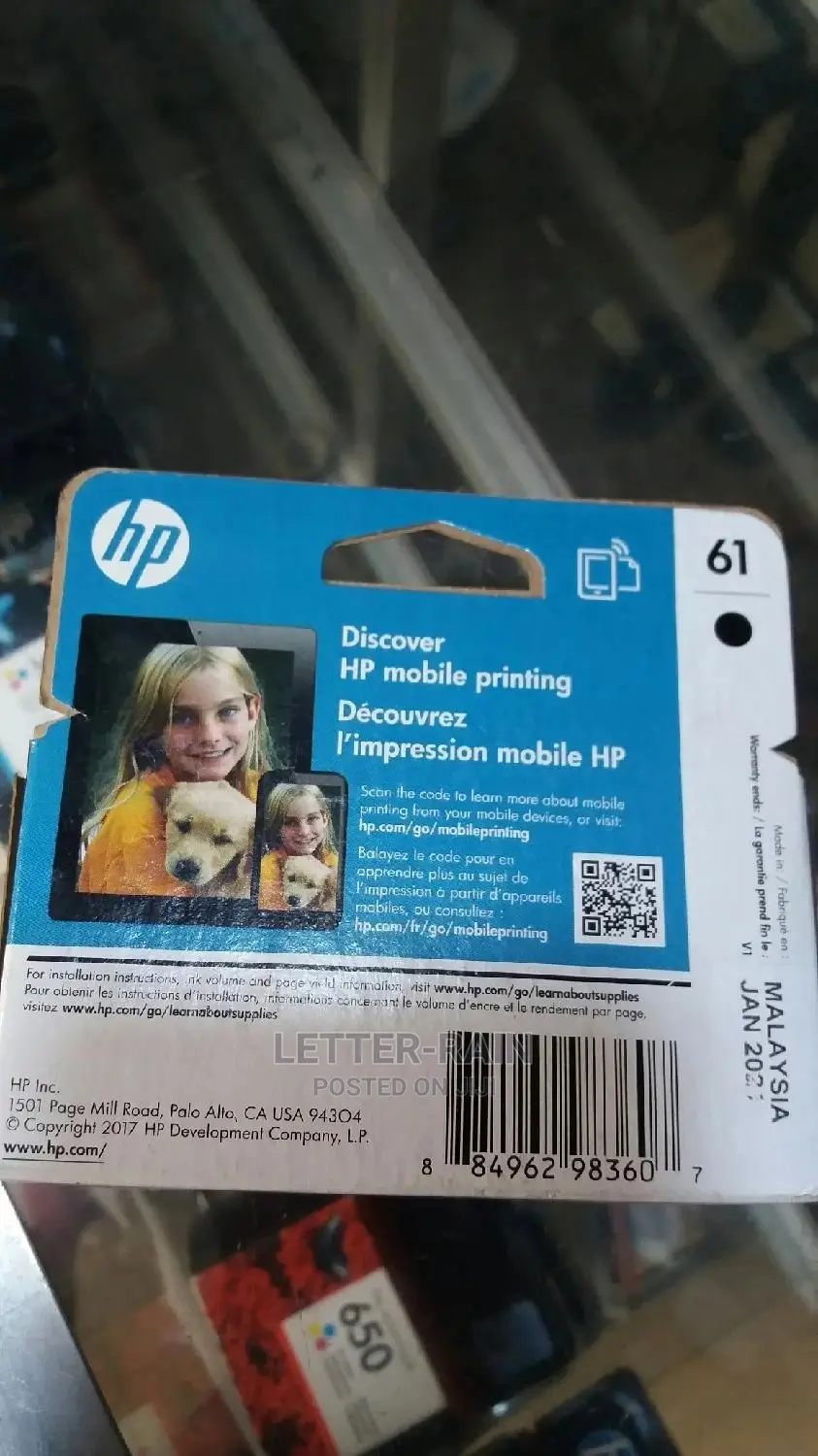 Genuine Colour Hp Ink 61