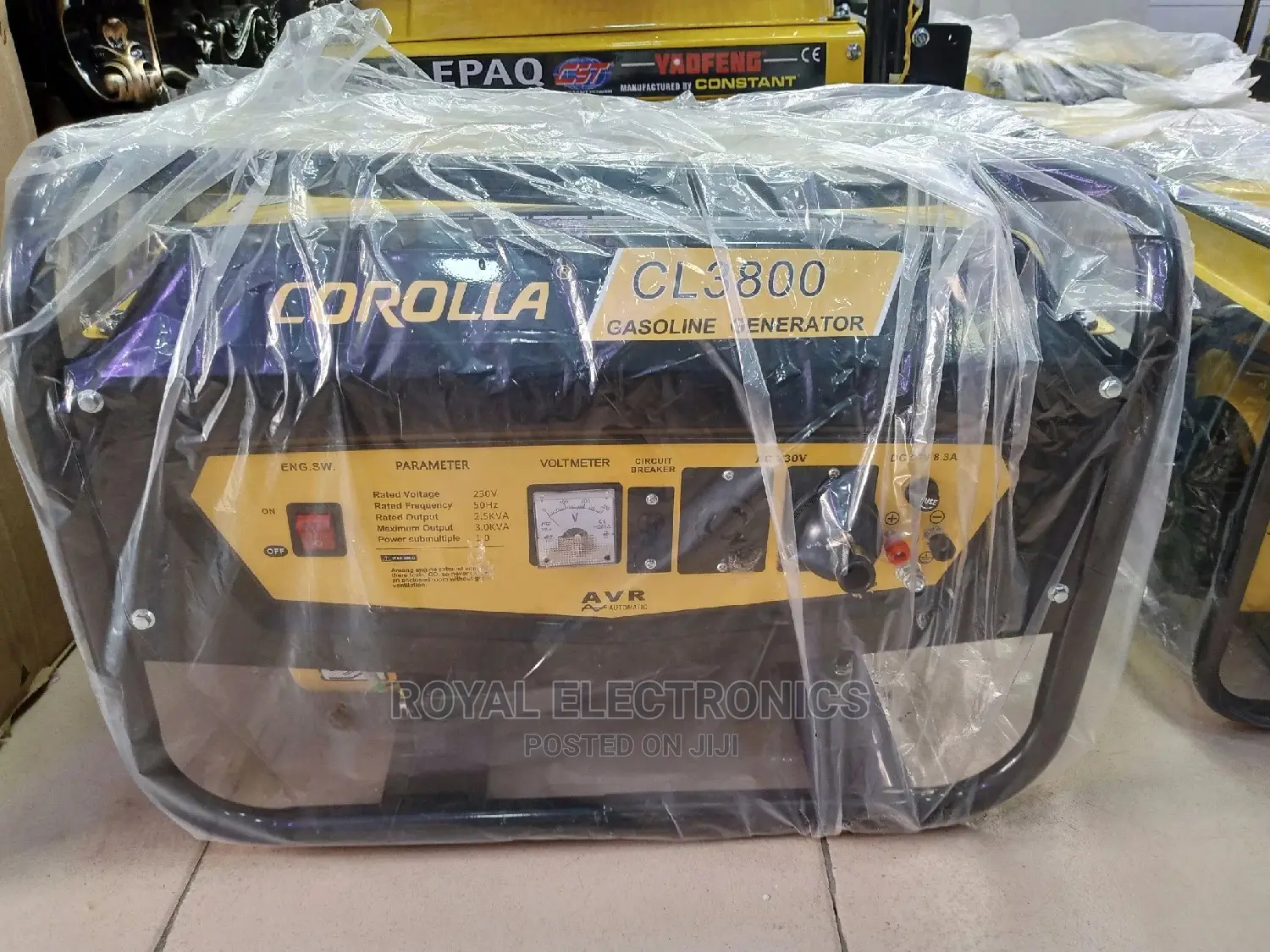 Standard Corolla 2.5kva/3kva Manual Generator