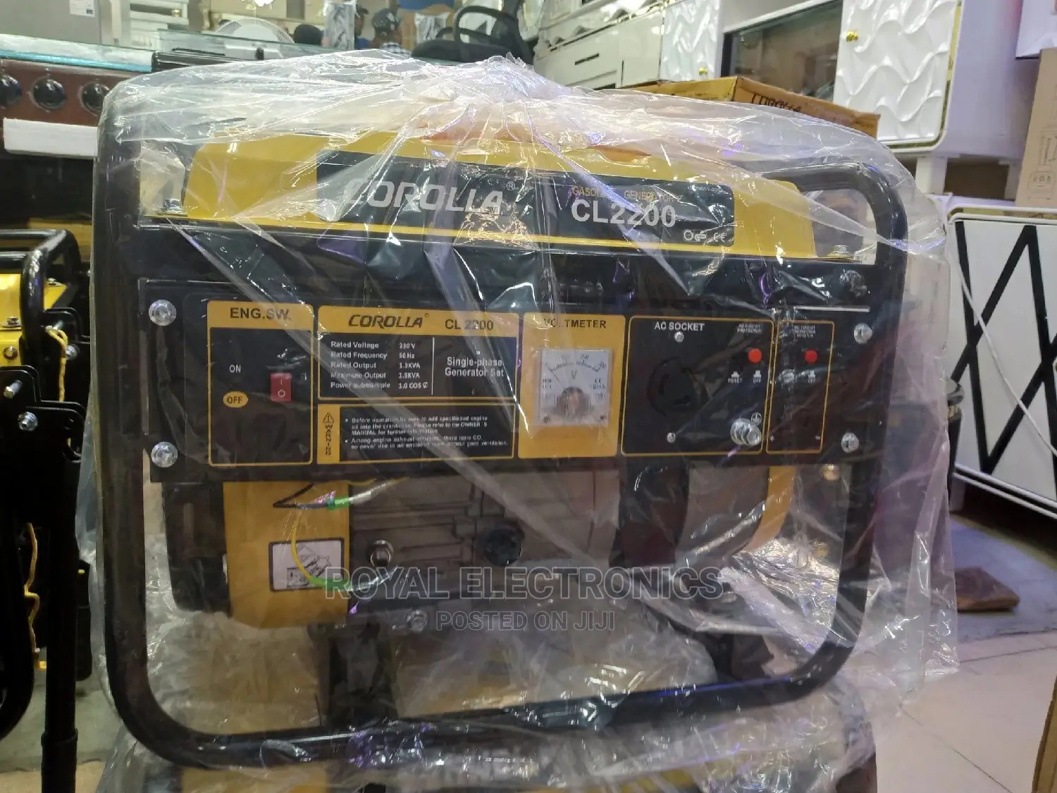 Beautiful Design Corolla 1kva/1.5kva Manual Generator