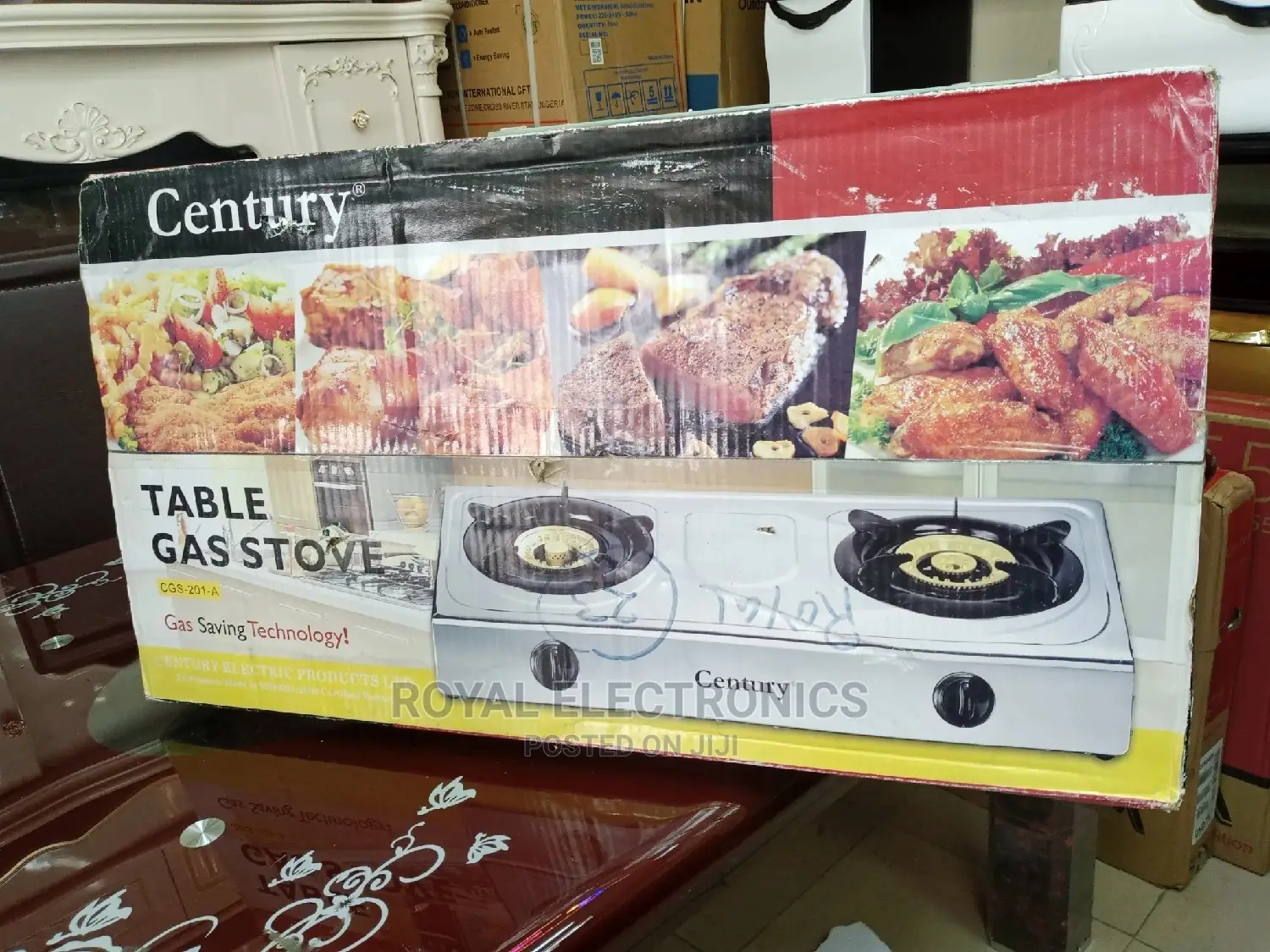 Unique Design Century Glass Top Double Gas Burner